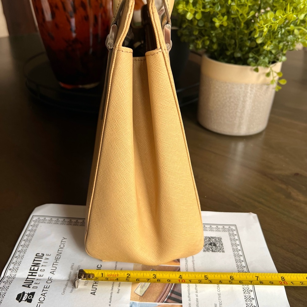 Burberry Leather Tan Satchel Bag - Picture 7 of 15